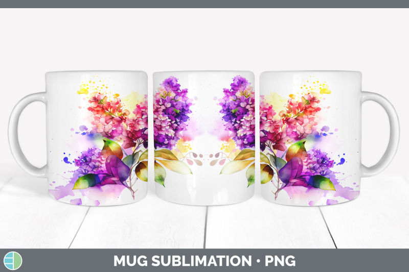 rainbow-lilac-flowers-mug-wrap-sublimation-coffee-cup-designs-bundle