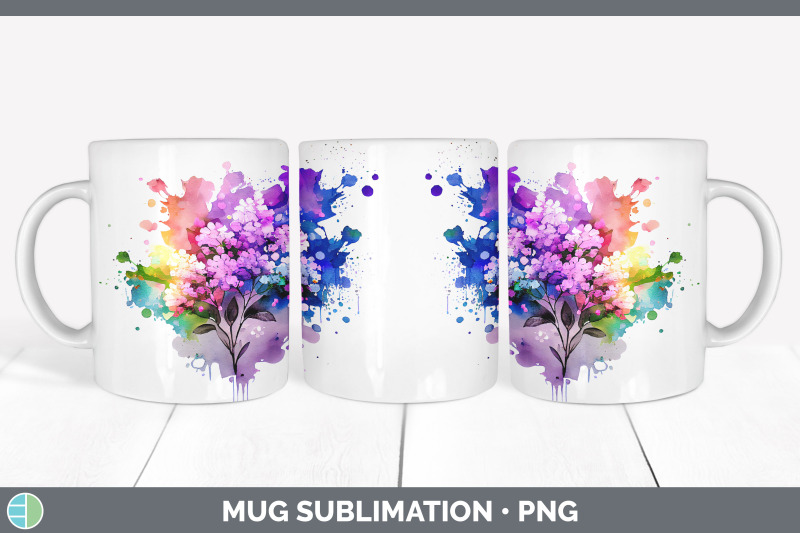 rainbow-lilac-flowers-mug-wrap-sublimation-coffee-cup-designs-bundle