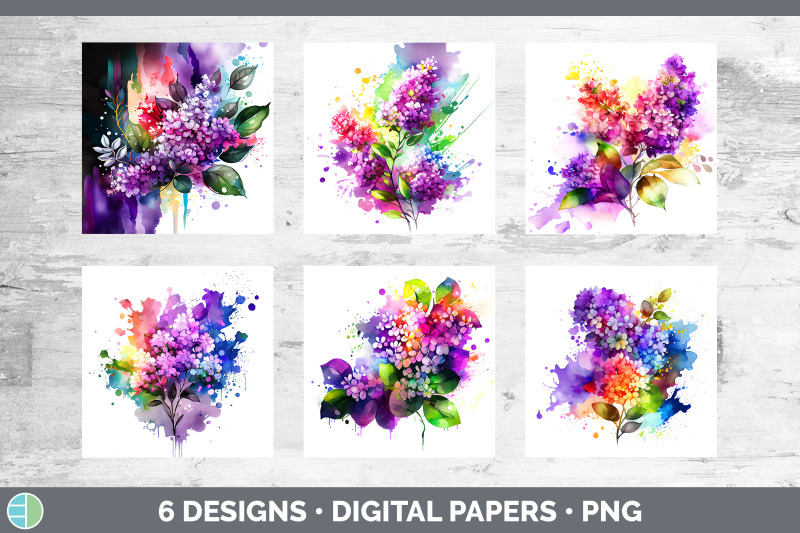 rainbow-lilac-flowers-paper-backgrounds-digital-scrapbook-papers-des