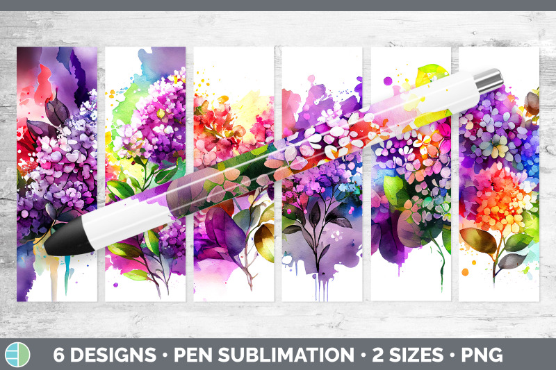 rainbow-lilac-flowers-pen-wrap-sublimation-epoxy-pen-designs-bundle