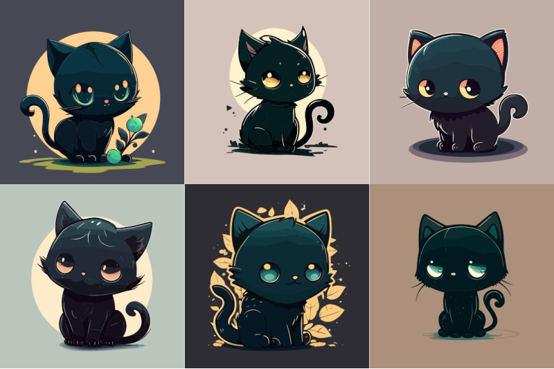 nbsp-cute-little-cartoon-kawaii-anime-black-witch-039-s-magical-kitten-cat-fl