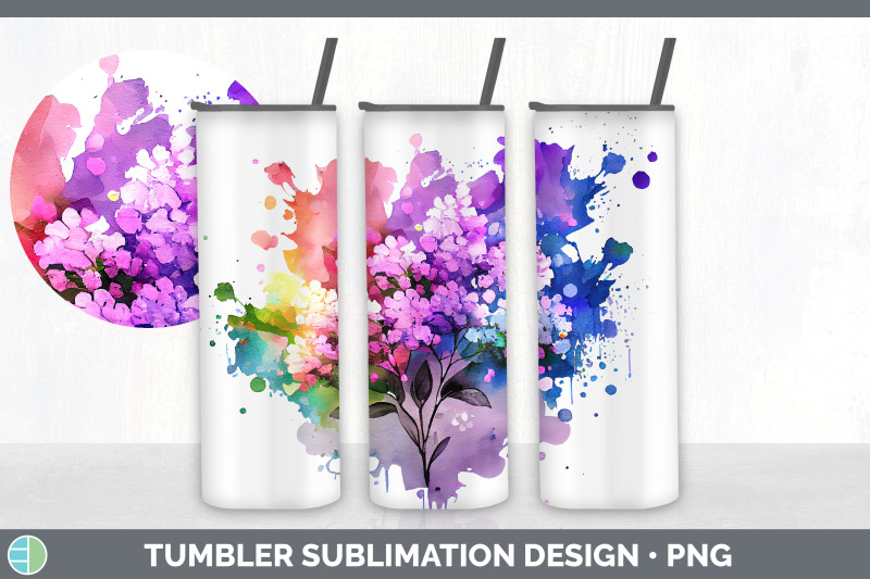 rainbow-lilac-flowers-tumbler-sublimation-20-oz-skinny-tumbler-desig