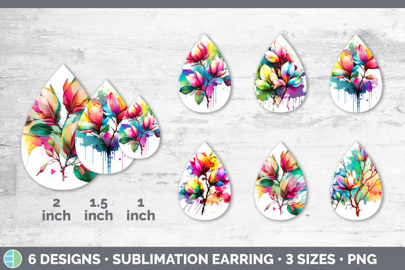 rainbow-magnolia-flowers-teardrop-earrings-sublimation-earrings-desi