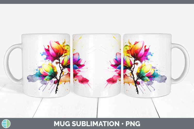 rainbow-magnolia-flowers-mug-wrap-sublimation-coffee-cup-designs-bun