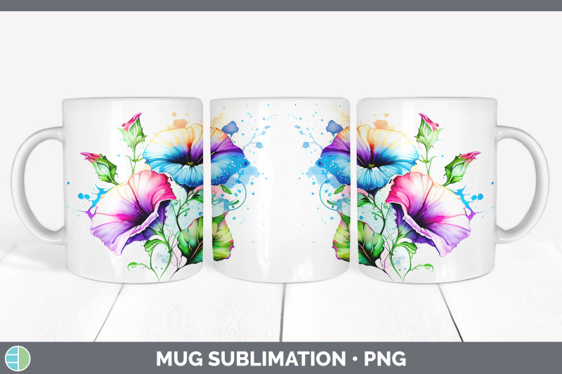 rainbow-morning-glory-flowers-mug-wrap-sublimation-coffee-cup-design