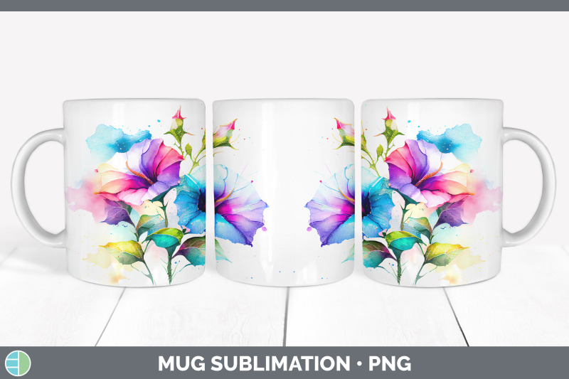 rainbow-morning-glory-flowers-mug-wrap-sublimation-coffee-cup-design