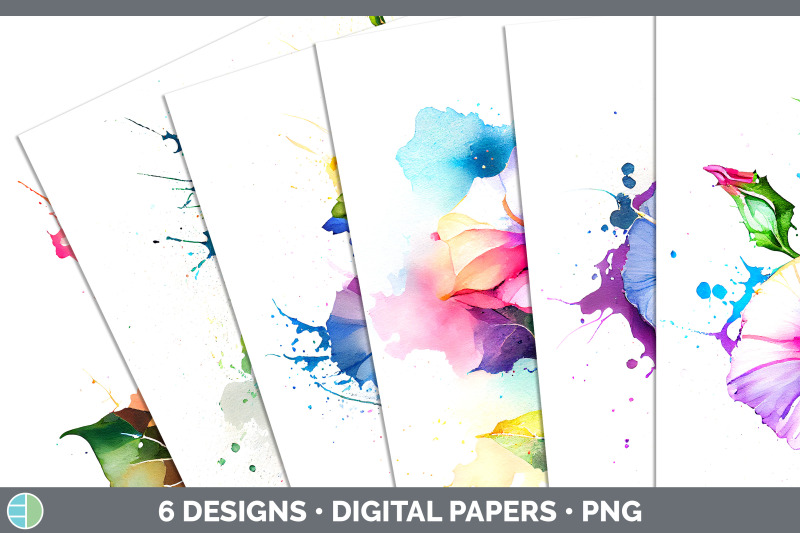 rainbow-morning-glory-flowers-paper-backgrounds-digital-scrapbook-pa