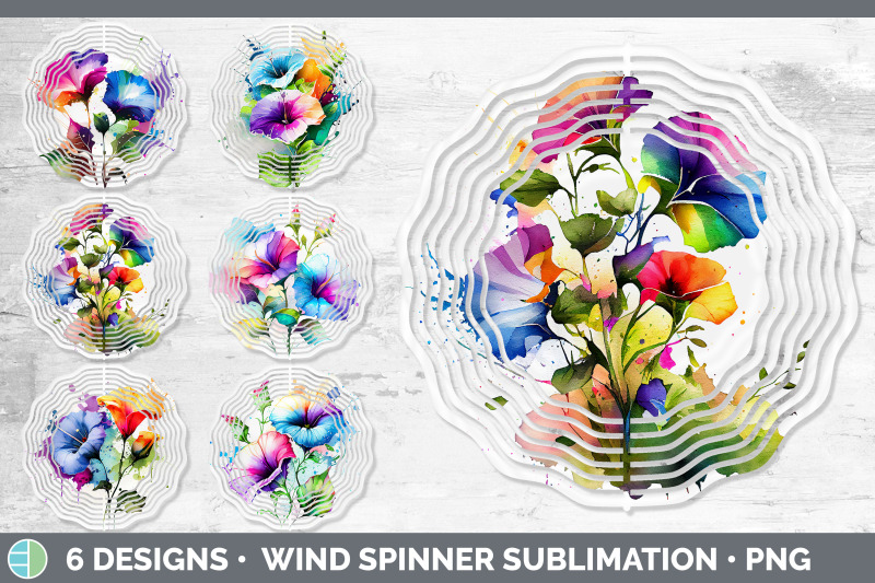 rainbow-morning-glory-flowers-wind-spinner-sublimation-spinner-desig