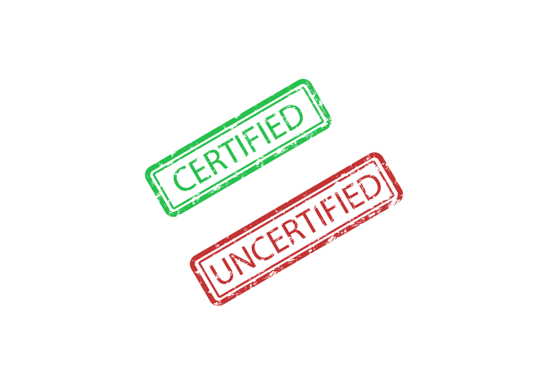 certified-and-uncertified-rubber-stamp-to-mark-products