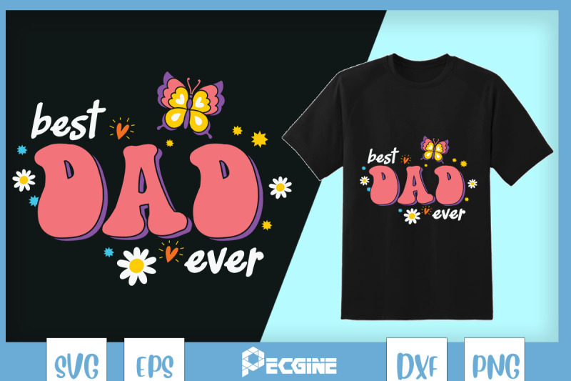 best-dad-ever-flower-butterfly