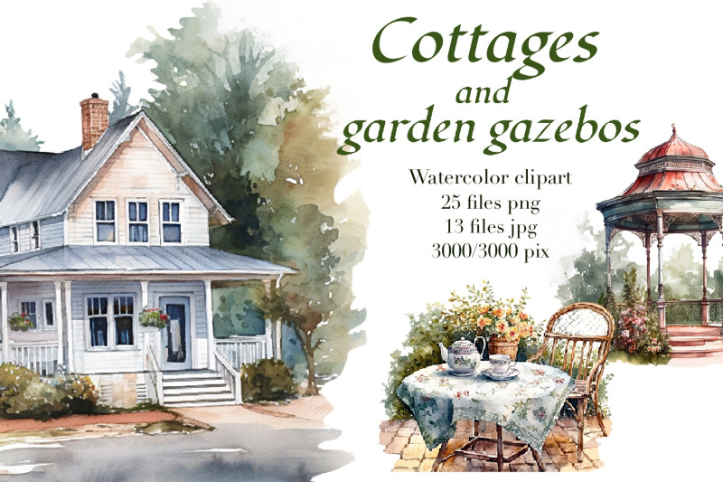 cottages-and-gazebos-watercolor-clipart