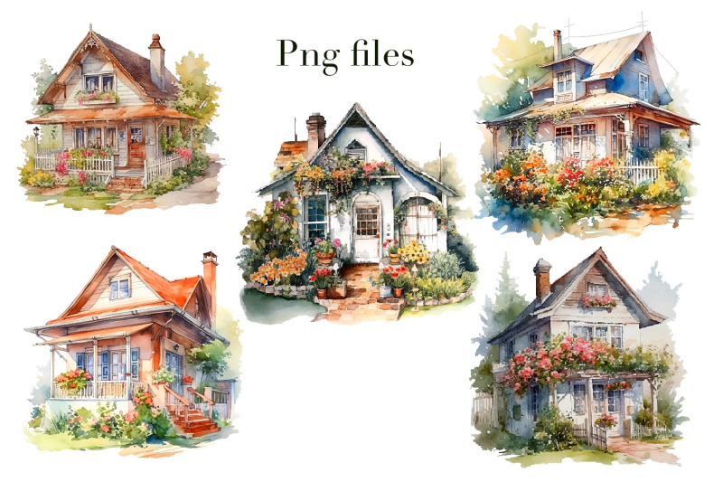 cottages-and-gazebos-watercolor-clipart