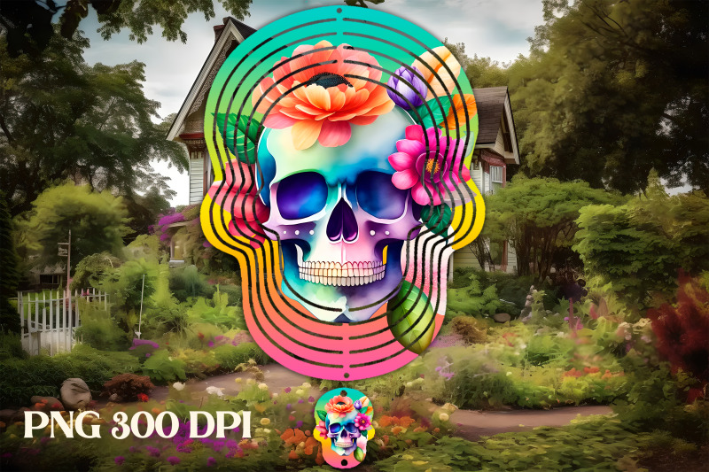 skull-wind-spinner-sublimation-skull-flower-sublimation