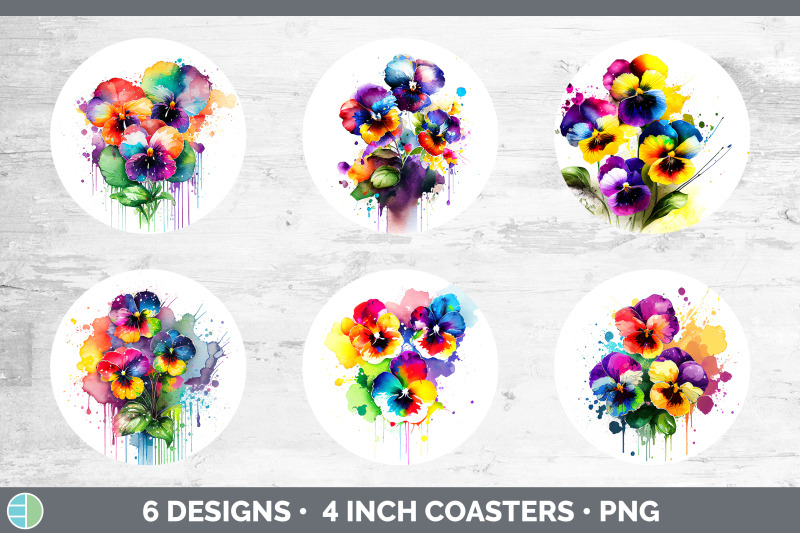 rainbow-pansy-flowers-round-coaster-sublimation-coaster-designs-bund