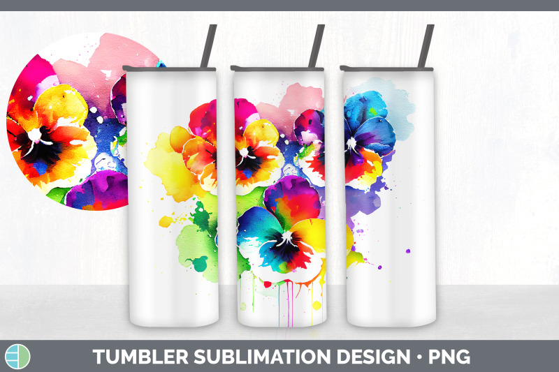 rainbow-pansy-flowers-tumbler-sublimation-20-oz-skinny-tumbler-desig