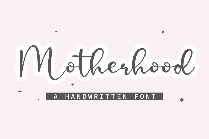 motherhood-a-handwritten-script-font