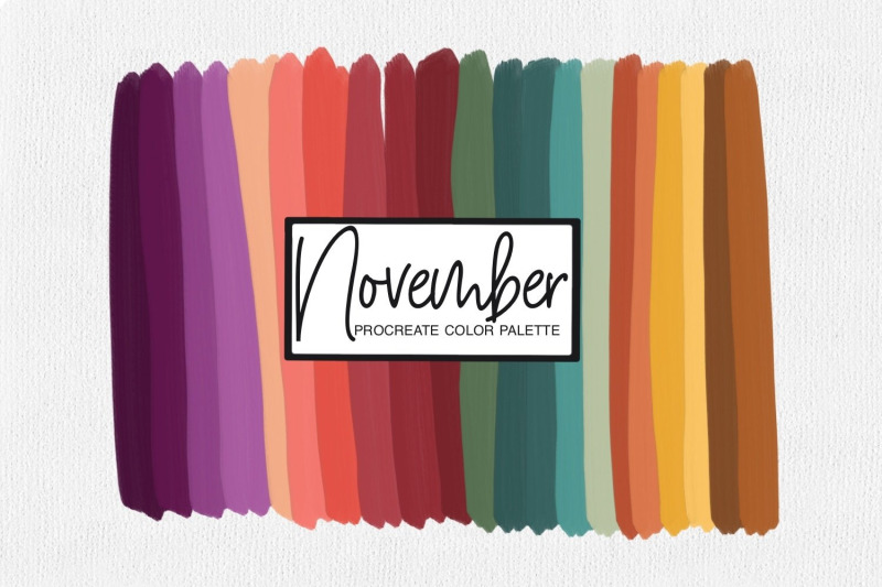 november-design-collection-brushes-clipart-and-patterns