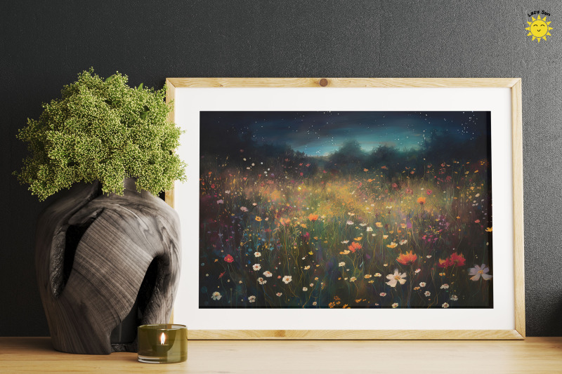 oil-painting-wildflower-field-at-night-backgrounds