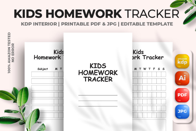 kids-homework-tracker-kdp-interior