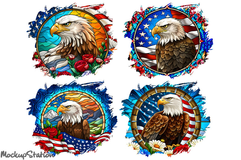 american-eagle-png-bundle-patriotic-tshirt-sublimation-design-patche