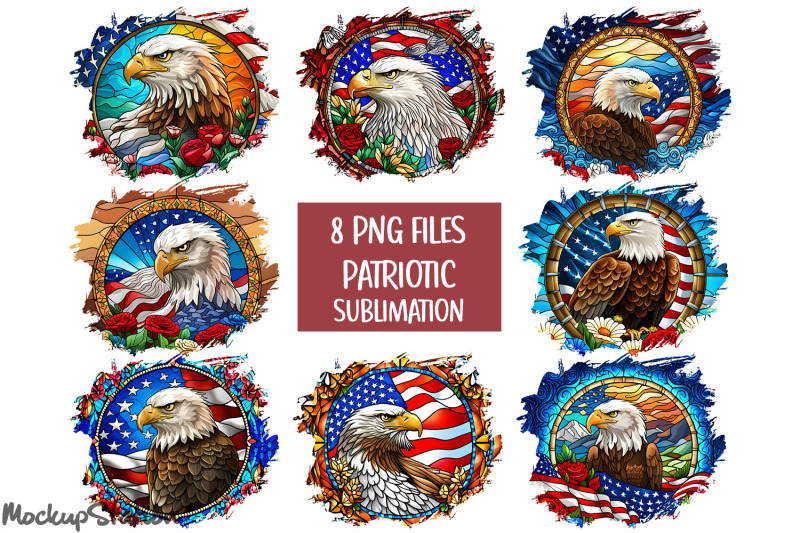 american-eagle-png-bundle-patriotic-tshirt-sublimation-design-patche