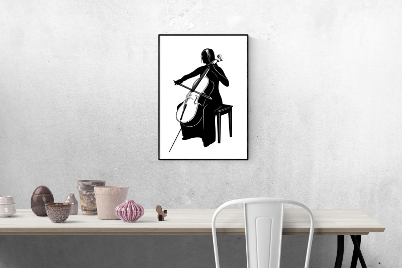 string-quartet-silhouettes-svg