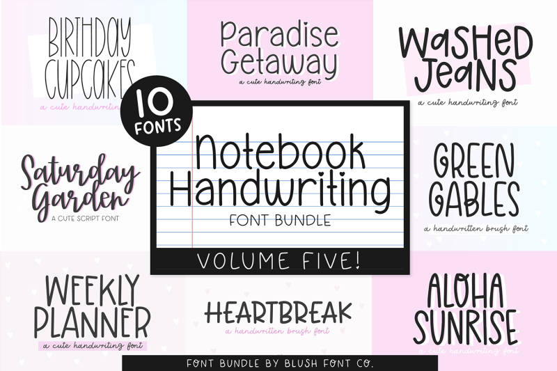 notebook-handwriting-font-bundle-vol-5