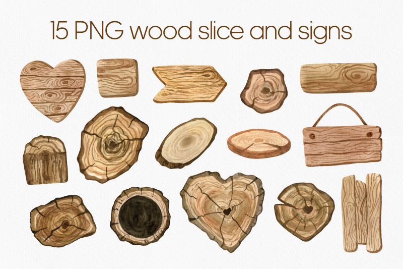 watercolor-wood-slices-clipart