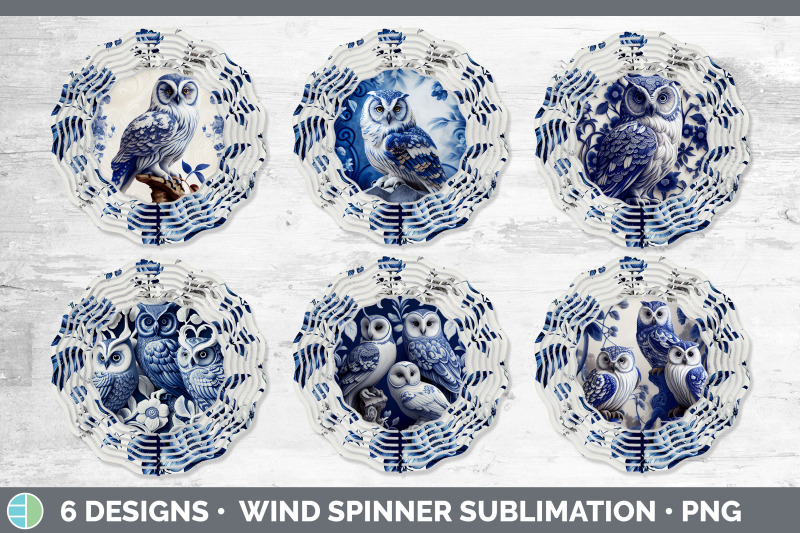 blue-and-white-owl-bird-wind-spinner-sublimation-spinner-designs-bun