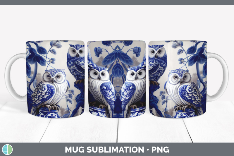 blue-and-white-owl-bird-mug-wrap-sublimation-coffee-cup-designs-bund