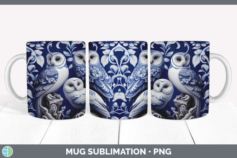 blue-and-white-owl-bird-mug-wrap-sublimation-coffee-cup-designs-bund