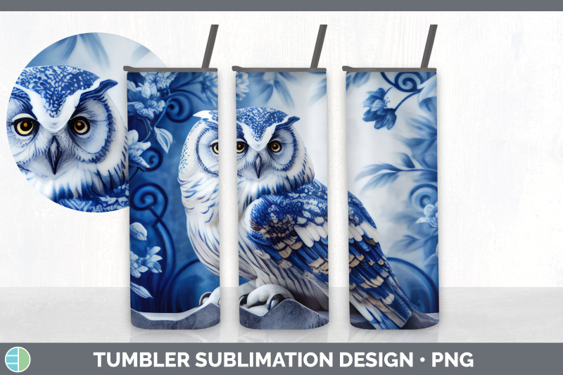 blue-and-white-owl-bird-tumbler-sublimation-20-oz-skinny-tumbler-des