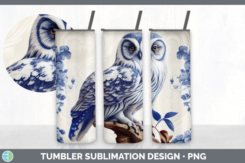 blue-and-white-owl-bird-tumbler-sublimation-20-oz-skinny-tumbler-des