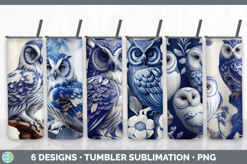 blue-and-white-owl-bird-tumbler-sublimation-20-oz-skinny-tumbler-des