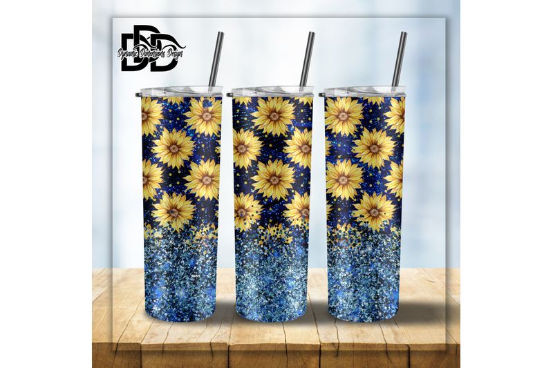 blue-glitter-20-oz-sunflower-glitter-tumbler-wrap