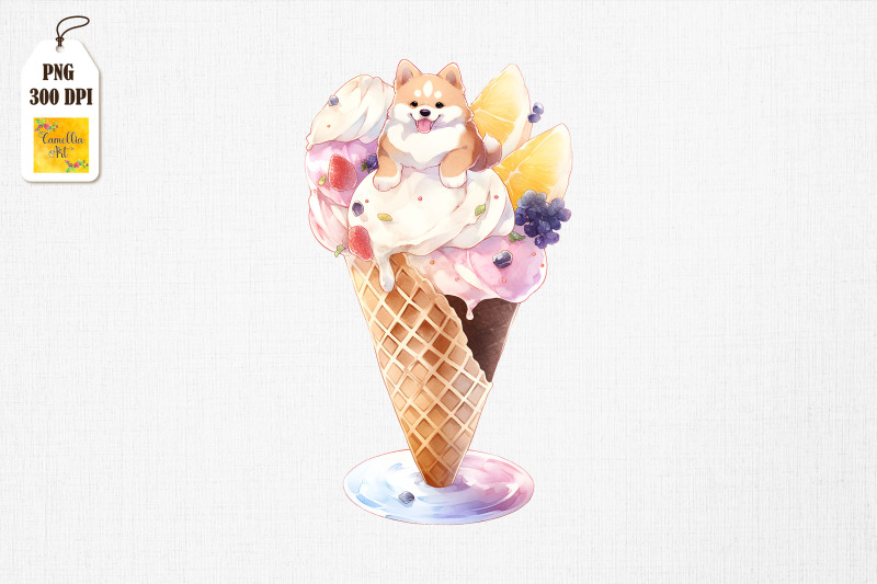 adorable-dog-loves-ice-cream-bundle