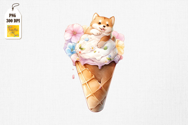 adorable-dog-loves-ice-cream-bundle