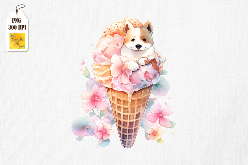 adorable-dog-loves-ice-cream-bundle