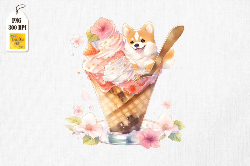 Adorable Dog Loves Ice Cream Bundle By Mulew Art TheHungryJPEG