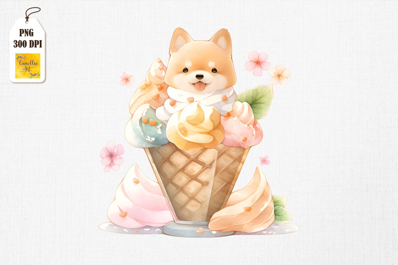 adorable-dog-loves-ice-cream-bundle