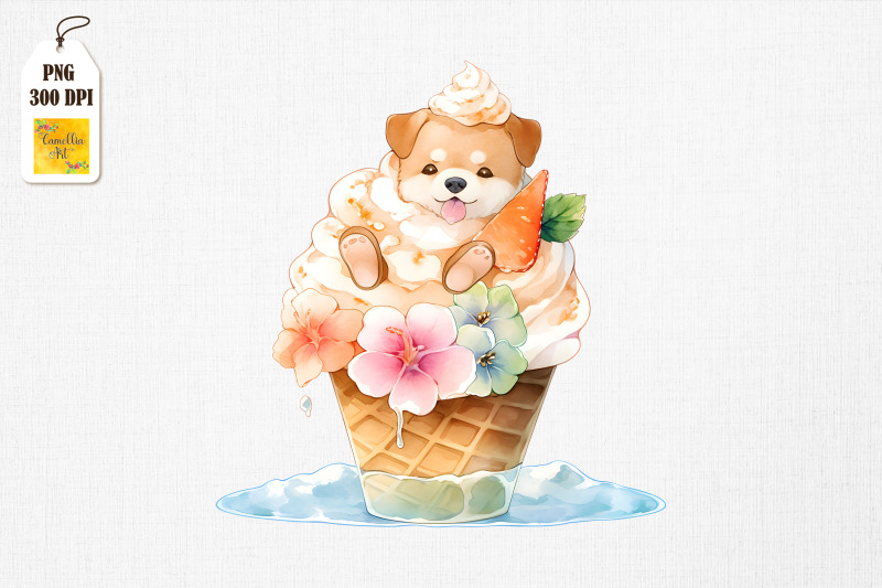 adorable-dog-loves-ice-cream-bundle