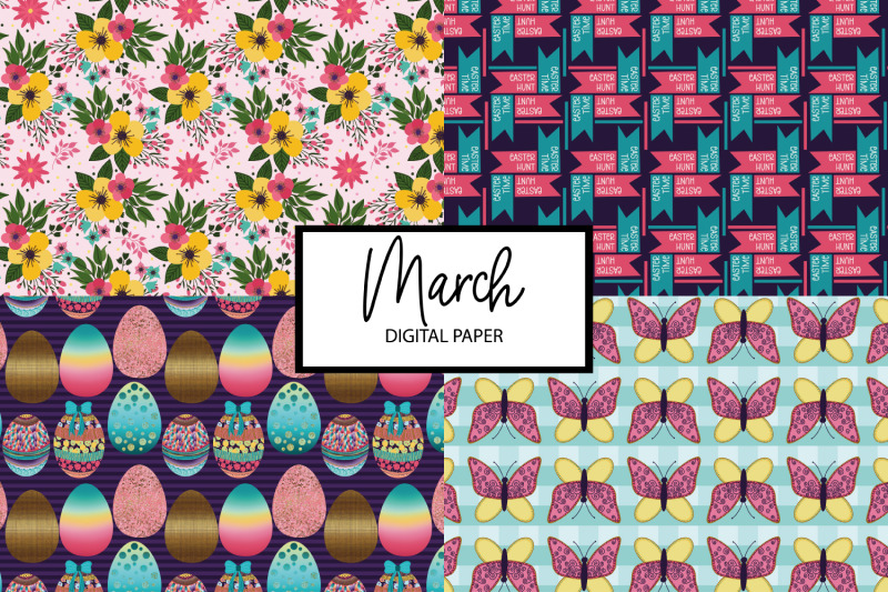 easter-digital-paper-spring-seamless-patterns-march