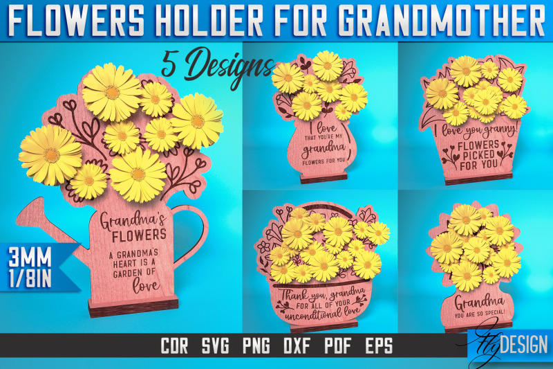 flowers-holder-for-grandmother-laser-cut-svg-grandmother-laser-cut