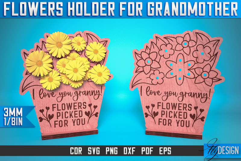 flowers-holder-for-grandmother-laser-cut-svg-grandmother-laser-cut