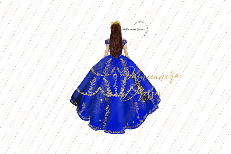elegant-royal-blue-princess-clipart-royal-blue-quinceaera