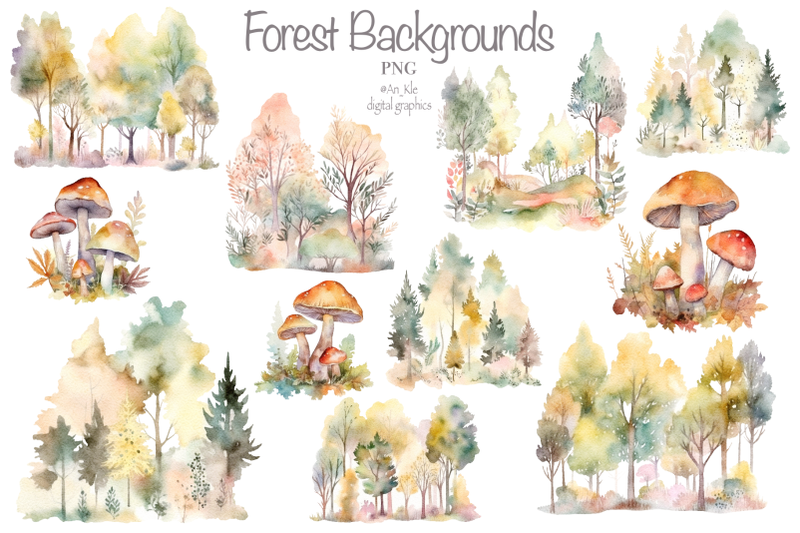 forest-backgrounds-watercolor