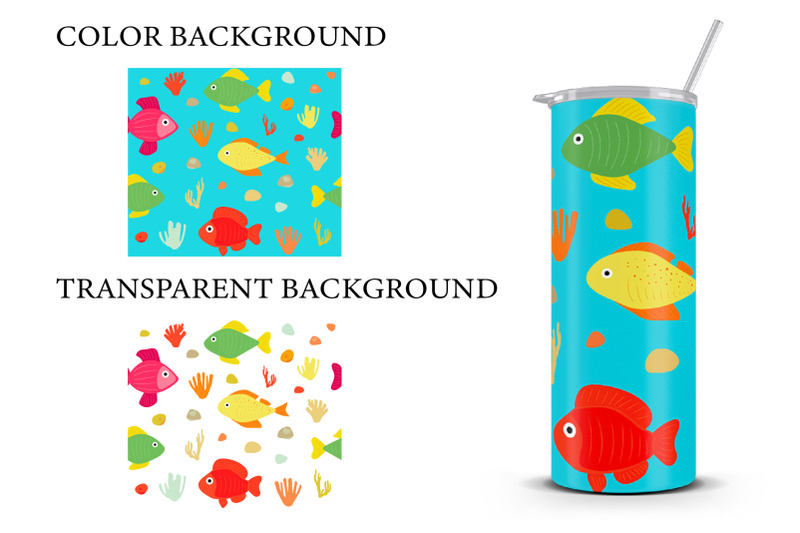 sea-tumbler-wrap-fish-tumbler-design-summer-tumbler-wrap