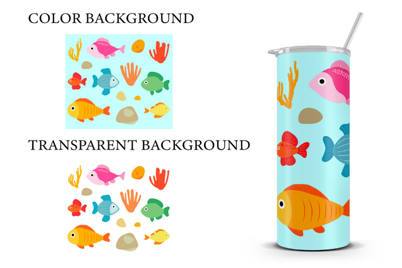 fish-tumbler-design-sea-tumbler-wrap-summer-tumbler-wrap