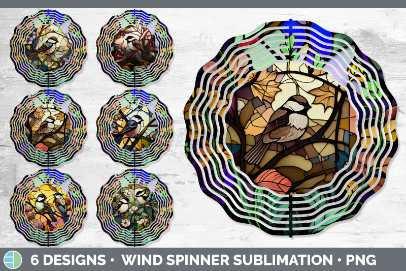 stained-glass-chickadee-bird-wind-spinner-sublimation-spinner-design