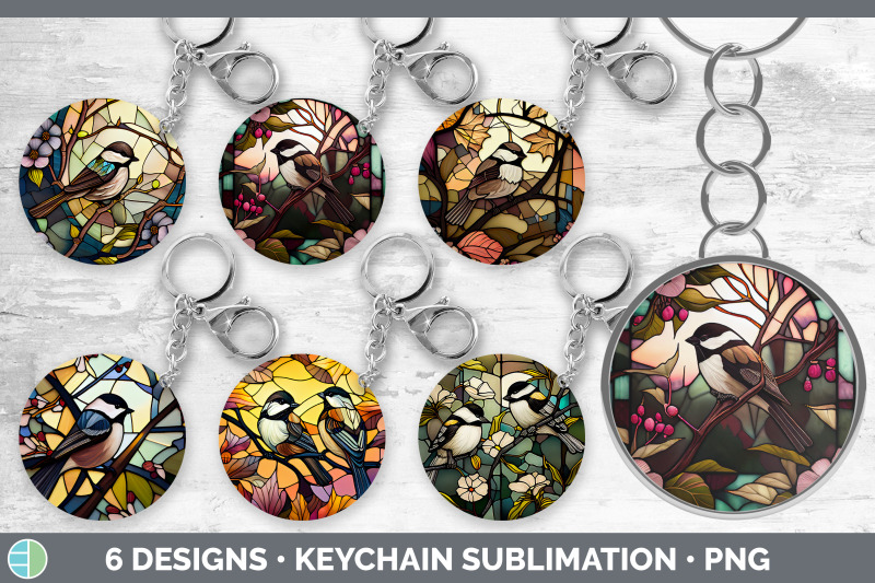 stained-glass-chickadee-bird-keychain-sublimation-keyring-designs-bu